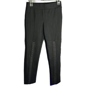 Bebe Black Pull On Ponte Pants Size Small